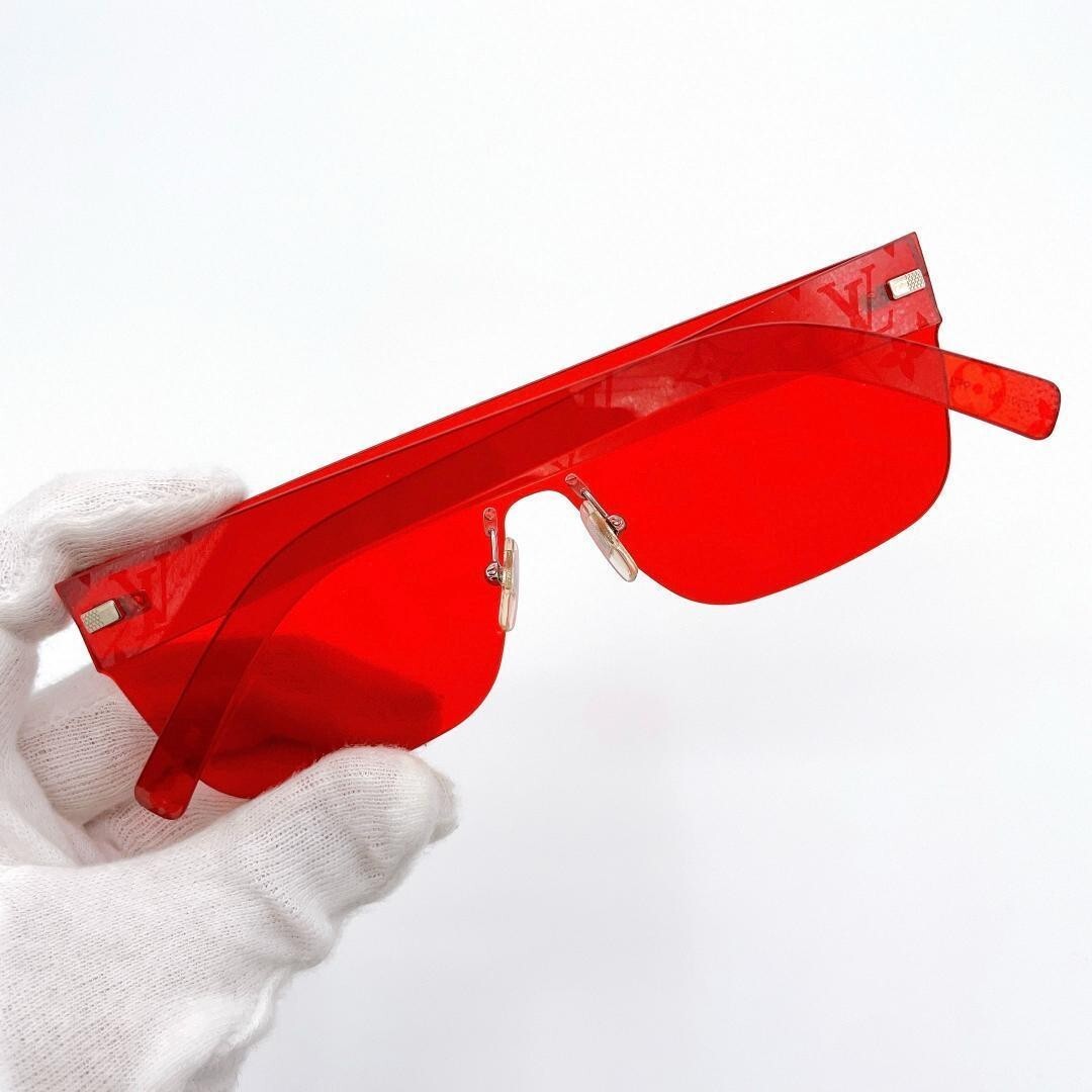 LOUIS VUITTON x Supreme スニーカー 25.5 NWT Louis Vuitton x Supreme LV Men's Red Leather Run Away