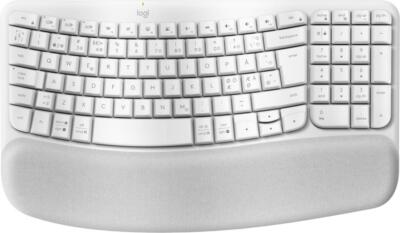Logitech Wave Keys Kabellose RF Office Tastatur + Bluetooth QWERTY Dänisch, Fin