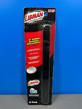 LIBMAN HIGH POWER 12" 12 INCH RUBBER SQUEEGEE REPLACEMENT 2 PACK 00187 NEW