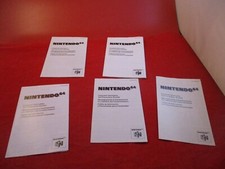 Lot 5 Nintendo 64 N64 Consumer Information and Precautions Booklets Insert N1