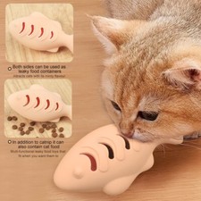 Silicone Cat لعبة Fish shape cat لعبة Bite- Resistant