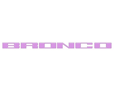 2021-2026 Ford Bronco Glovebox Letter Inserts - Official Licensed Product
