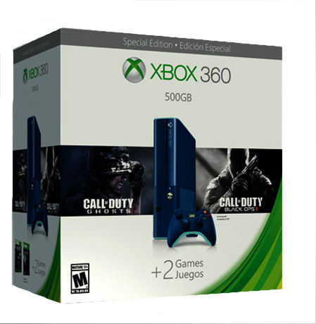 Refurbished Xbox 360 500GB Special Edition Blue Console Bundle