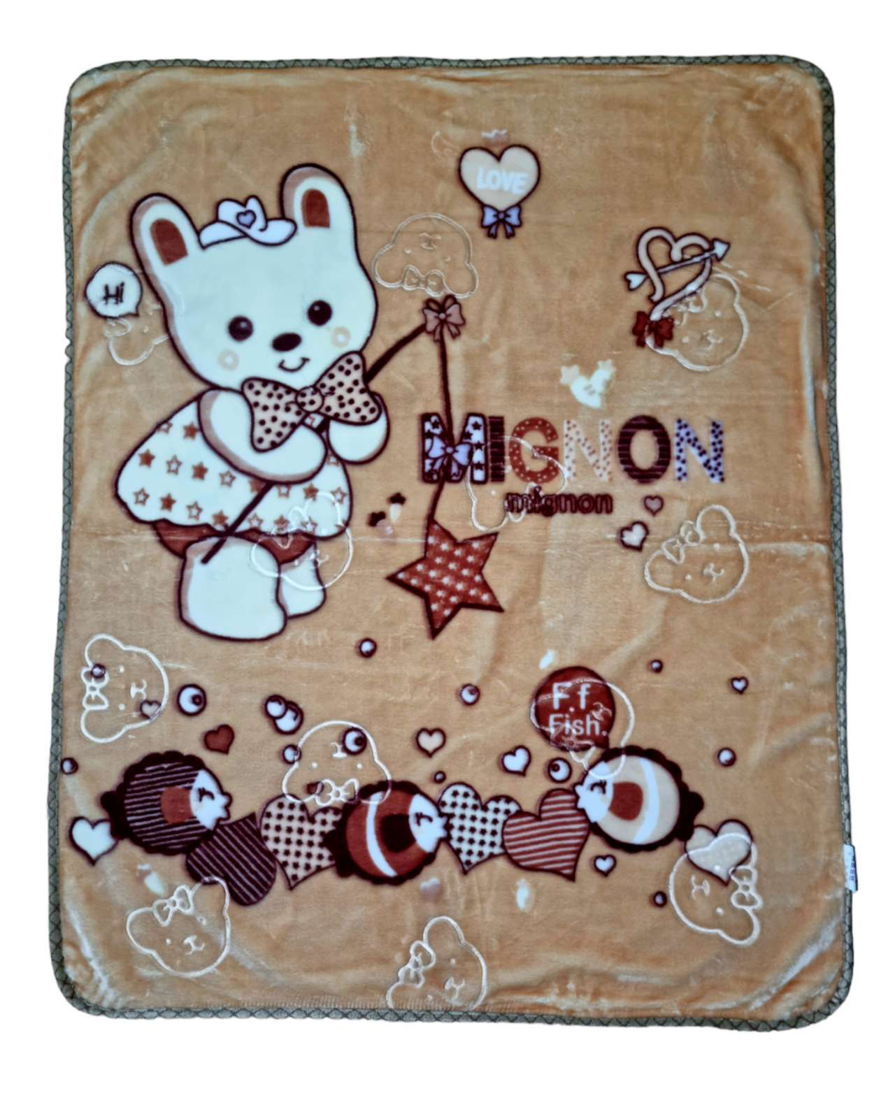 2ply Super Soft Mink Baby Cot Blanket Warm Nice Designs Boys & Girls