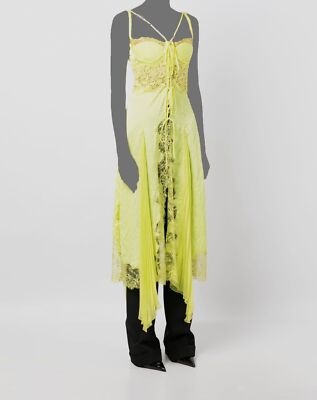 chinese dress ladies Lace-Up Long Prom Dress with Side Drape Marigold / 4