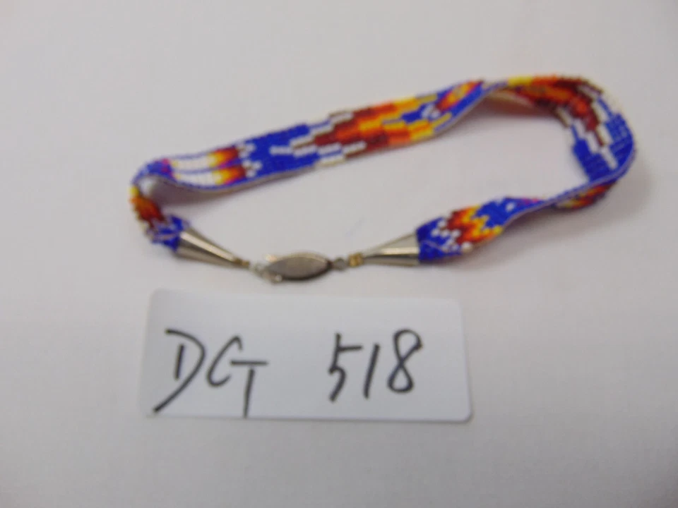 Pulsera Brazalete Tejido Diseño Suroeste Colorido 9" Multicolor Foto 3 de 4