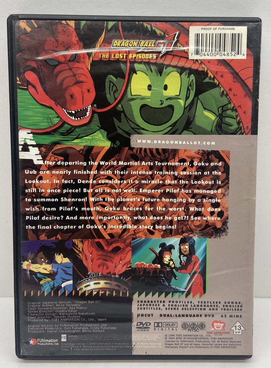 Dragon Ball GT: The Lost Episodes - Vol. 1: Reaction (DVD, 2004