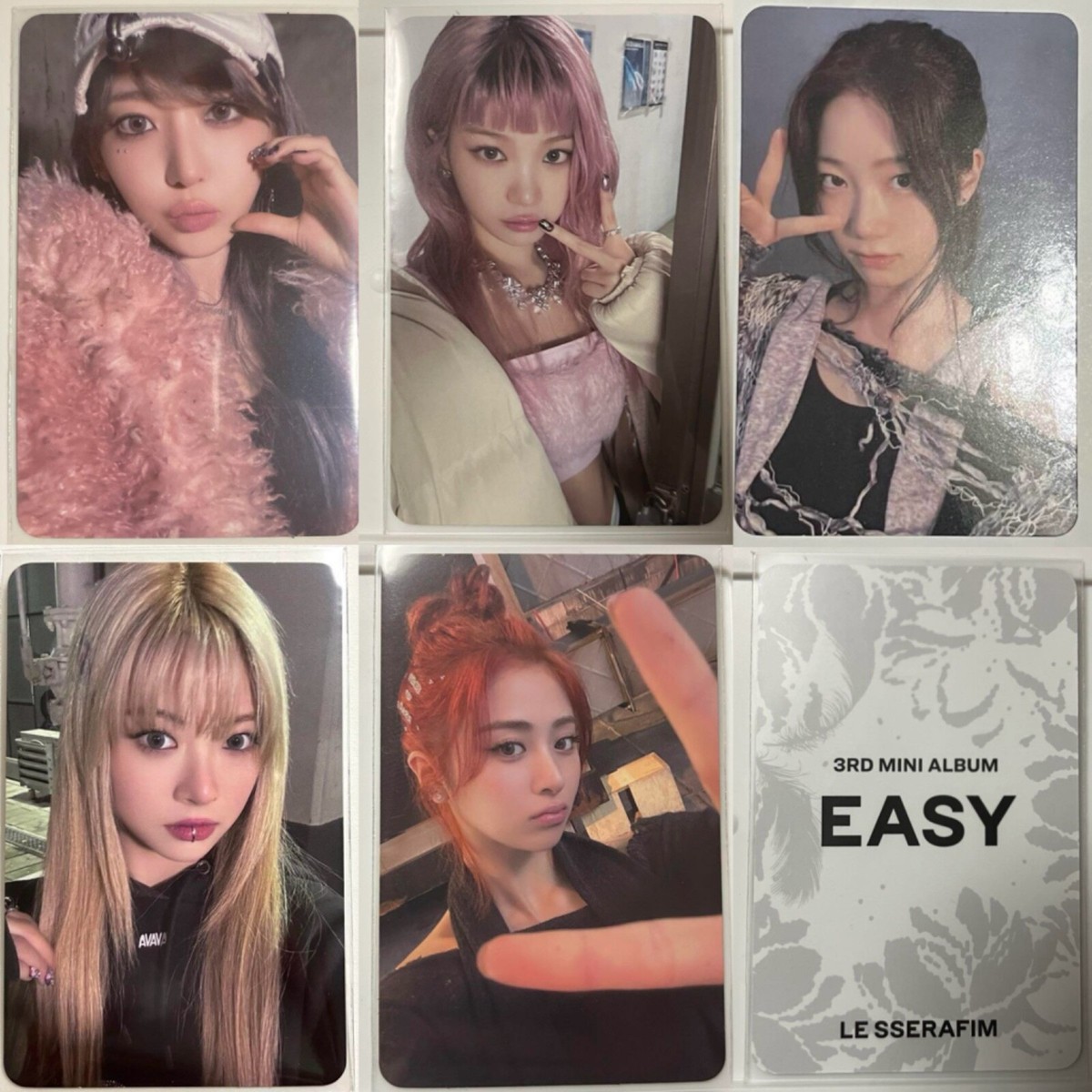 LE SSERAFIM EASY KPOPMERCH shopee Official Photo Card Photocard | eBay