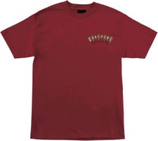 CREATURE Men's S/S T-Shirt COFFIN PARTY - Burgundy - Large - NWT