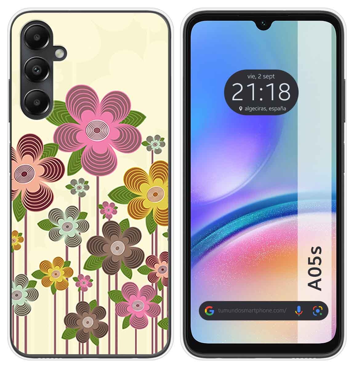 Cover Silicone per Samsung Galaxy A05s Disegno Primavera IN Fiore Disegni