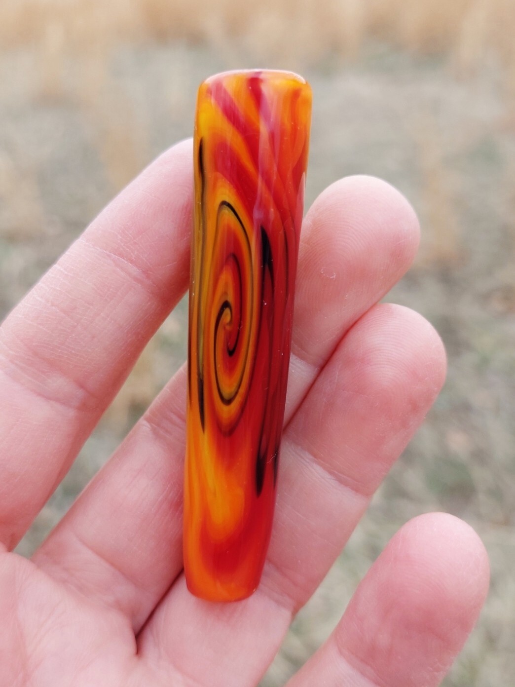 Fire Glass Oney Chillum Bat Pipe