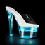 Pleaser cambiando 701 Dancing Flashdance color Pole piattaforma Muli Sandals Multi wIrIpW5q