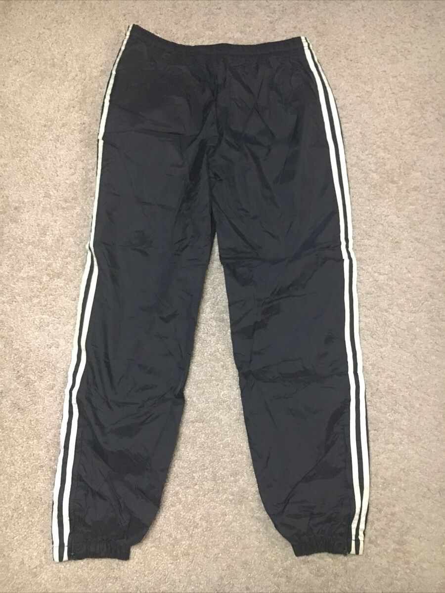Vintage Adidas Side Stripe Lined Windbreaker Track Pants Vintage Adidas Side Stripe Lined Windbreaker Track Pants