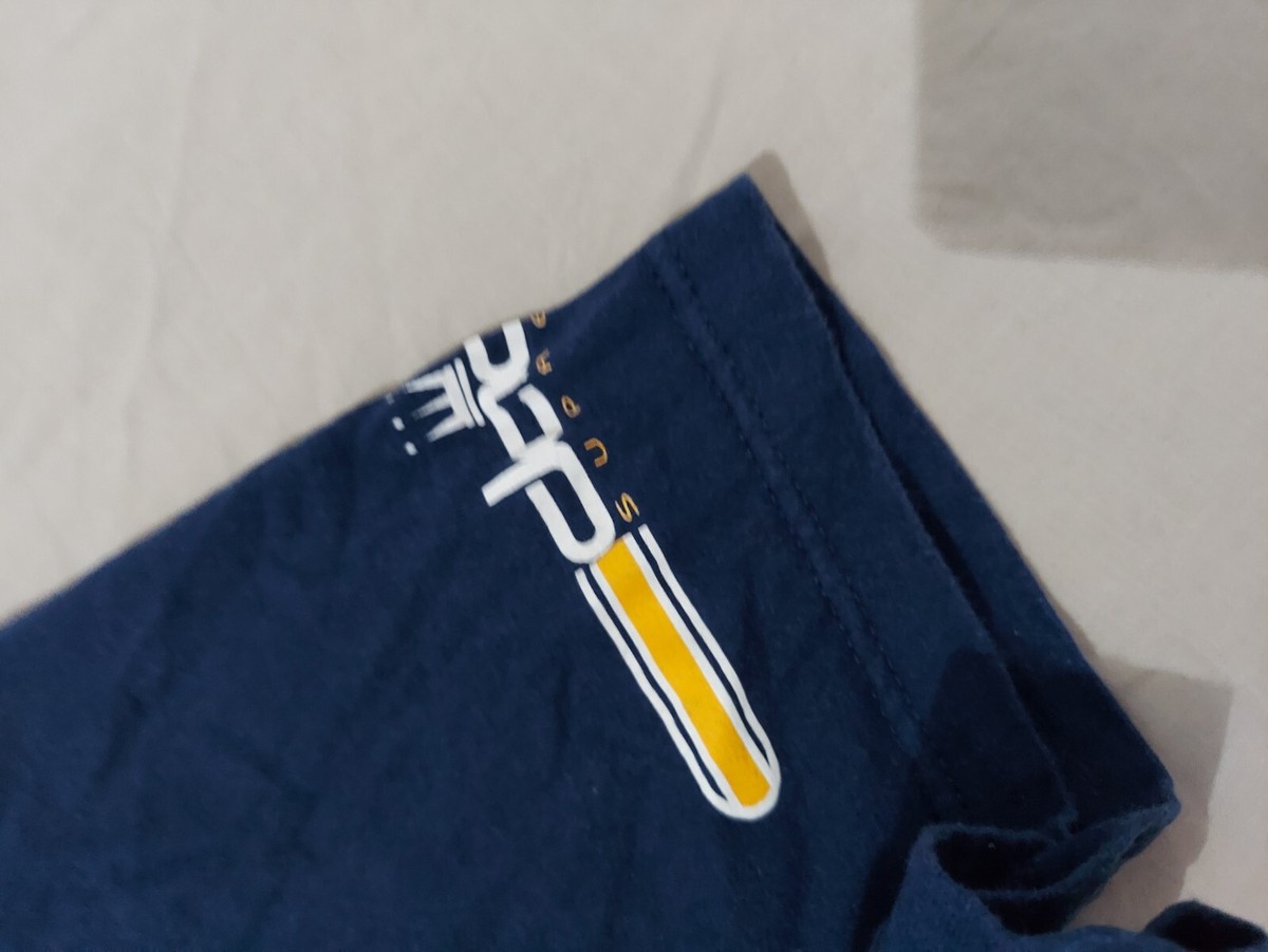 dadaページ Mens Vintage dada Supreme Shirt 2XL XXL Navy Blue Cotton 90s