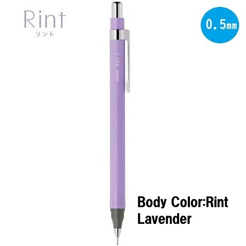 Zebra Rint Mechanical pencil 0.5mm Choose from 5 Body Colors