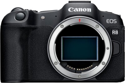 Canon EOS R8 Full-Frame Mirrorless Camera Body RF Mount, 24.2 MP 4K  (Renewed)