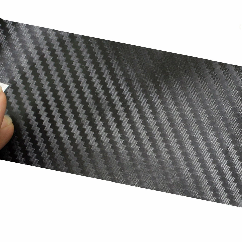 Calcomanías adhesivas protectoras de umbral de puerta placa rasguño vinilo fibra de carbono 3D para Ford Foto 2 de 4