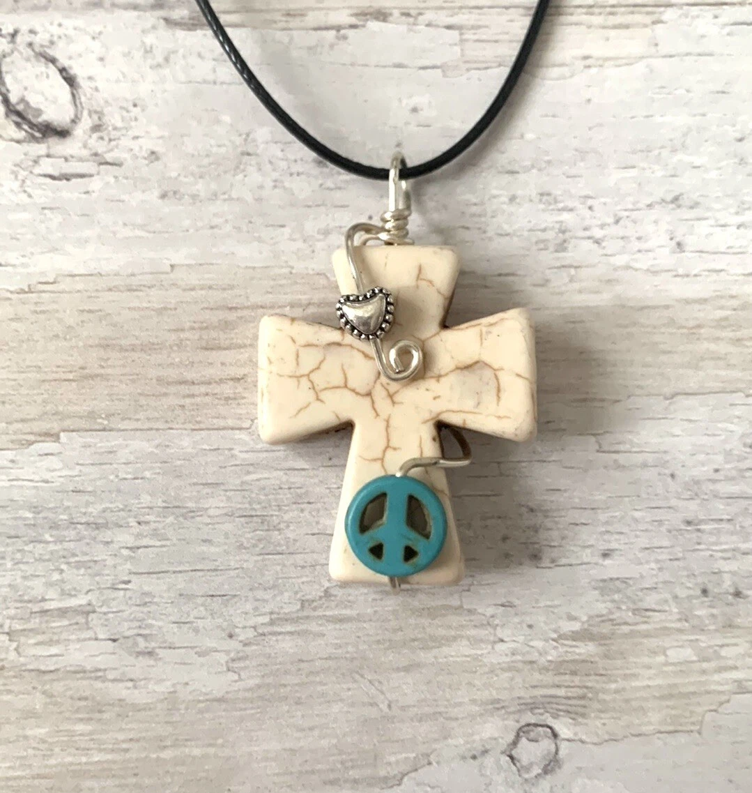 Cross 2024 sign necklace