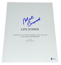 Mel Brooks Signed Autograph Life Stinks Full Movie Script Screenplay BAS NYC C