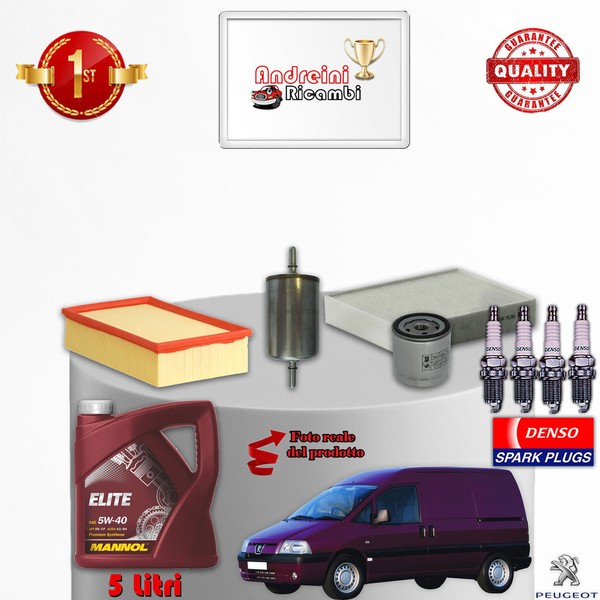 Inspektionskit Filter ÖL Kerzen Peugeot Expert 2.0 16V 100KW 136CV Von 2002->-image