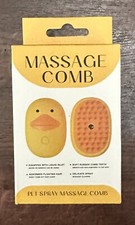 3 in 1 Cat/Dog Pet Steam massage Brush for Shedding Spraing Cleaning yellow duck