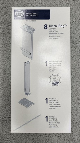 SEBO X1 X4 Extra Aspirateur Service Kit Sacs Poussière & 2 Filtres - Foto 9