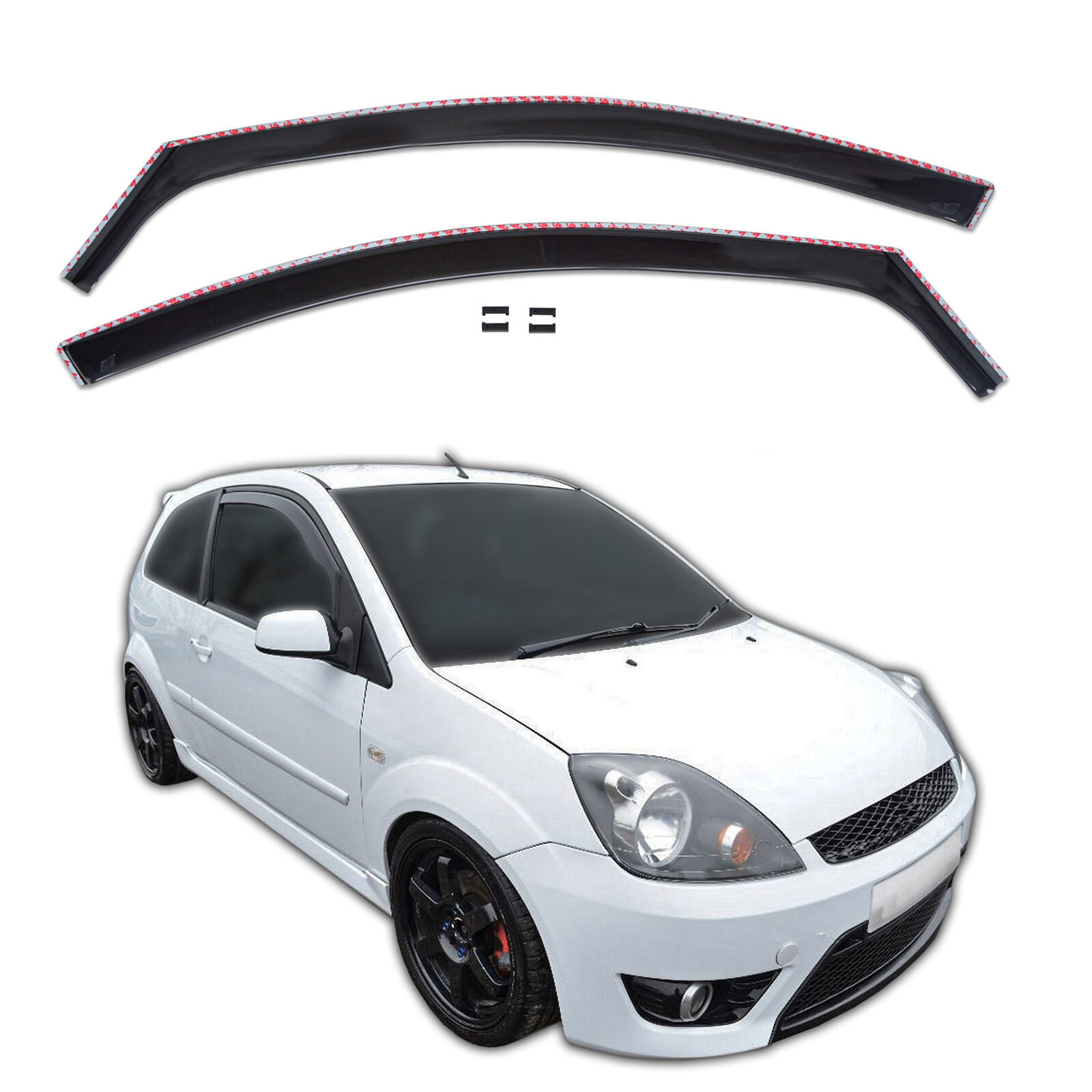 Déflecteurs de vitre Ford Fiesta 2002-2008 anti-pluie et réduction du bruit
