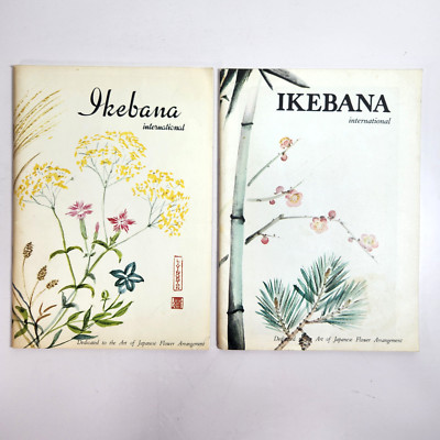 Ikebana International Japanese Flower Arranging Art Vtg Magazine Issue 13 and 17