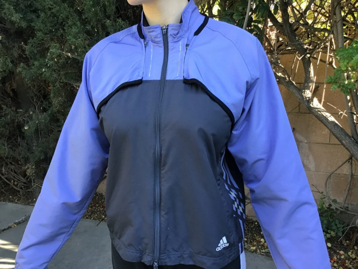 adidas ADISTAR Windbreaker ClimaProof Women s Lightweight Running Jacket Size L