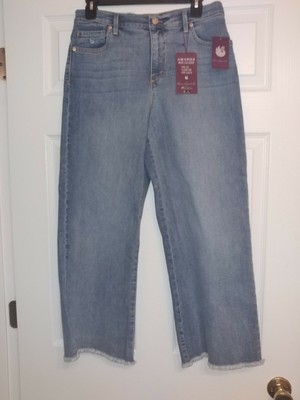 gloria vanderbilt women's amanda wide leg cropped jeans