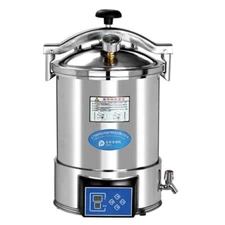 18L Portable Steam Sterilizer LCD Automatic High Temperature Pressure Autoclave