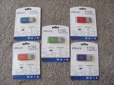 Brand New PNY 128GB USB 2.0 Compatible 3.0 Flash Drive P-FD128ODM-GE