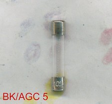 BUSSMAN BK/AGC 5 FUSE 250 VOLT 5 AMP PKG 5 BK/AGC 5
