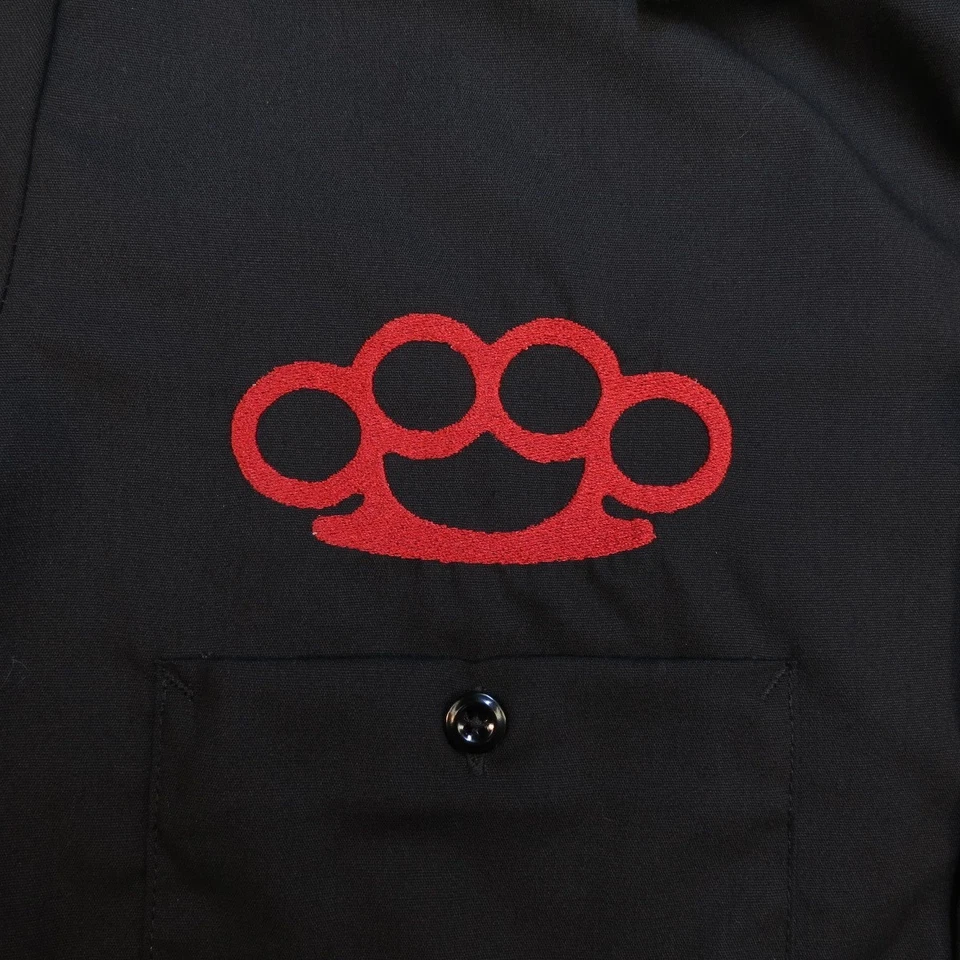 NEW NWT DICKIES A$$HOLE BRASS KNUCKLES MMA FIGHTER GARAGE MECHANIC WORK SHIRT  - Image 4 of 4