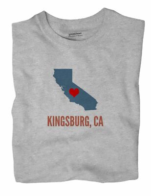 Kingsburg California CA T-Shirt HEART
