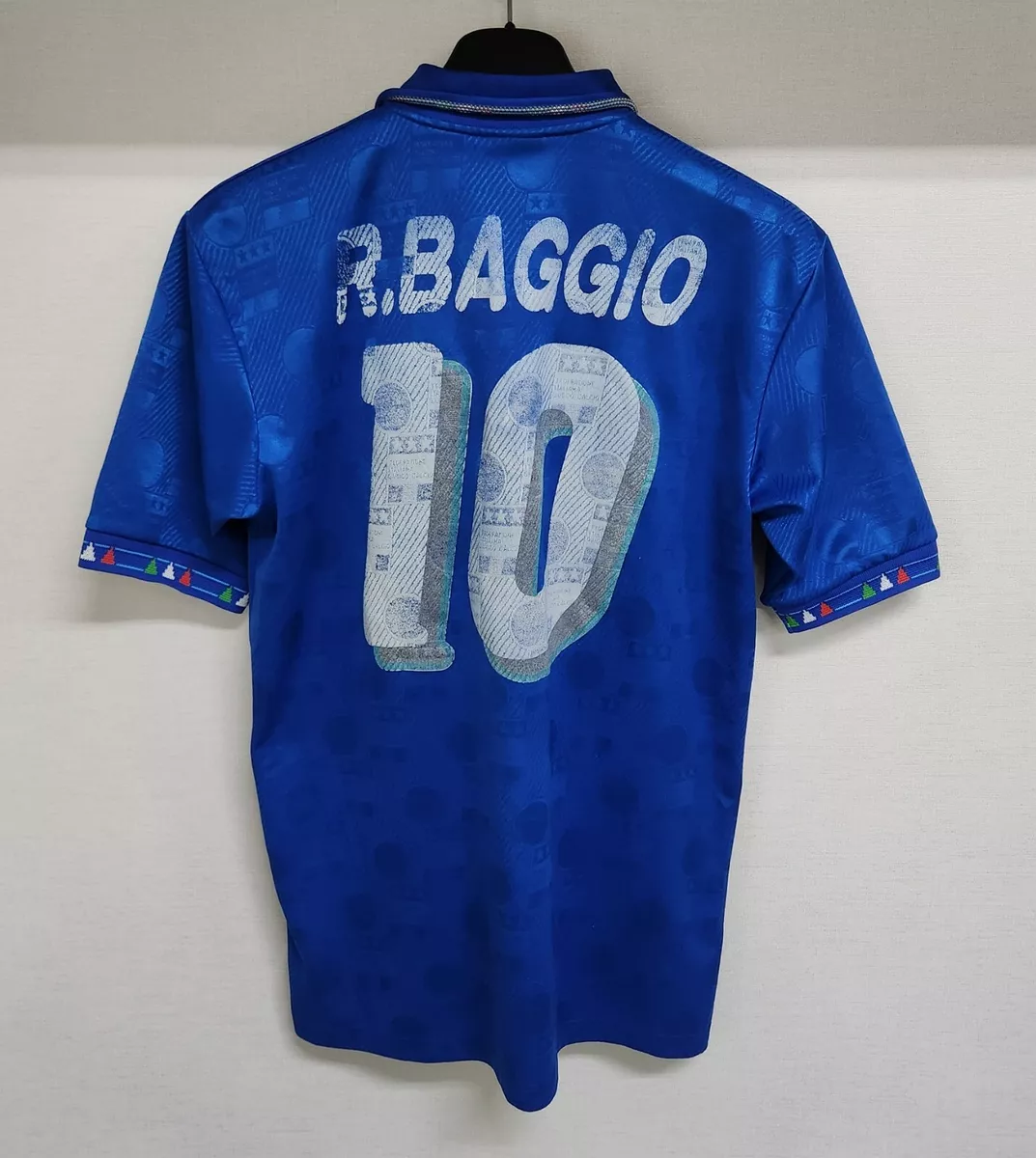 1994 ITALY Home S/S No.10 BAGGIO 94 USA World Cup jersey shirt trikot sz M