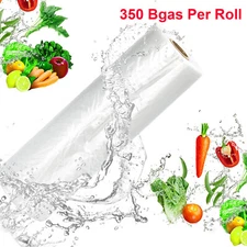 12" x 16" Clear Plastic Produce Bags 350 on a Roll Food Bread Vegetable Storage