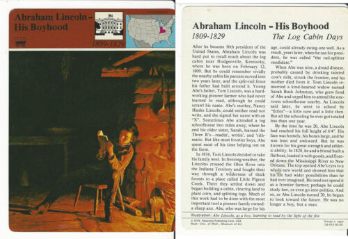 1979 Panarizon, Story Of America, #02.02 Abraham Lincoln Boyhood - Picture 1 of 1
