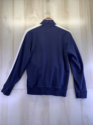 Polo Ralph Lauren Mens Size Small Blue/White Full Zip Track Style