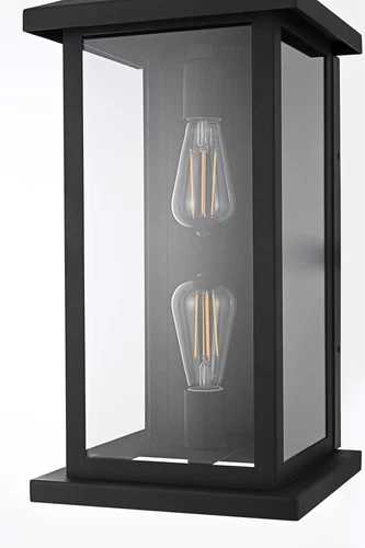 Elegant Lighting Neil 10" Outdoor Wall Sconce in Black - Picture 5 of 8