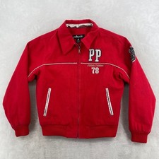 Pelle Pelle Jacket Mens S Red Athletic Division 1978 Bomber Vintage Streetwear