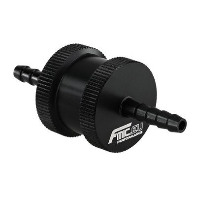 Valvola di Non Ritorno del Carburante,Valvola di Ritegno del Carburante Unidirezionale in Alluminio,con Quattro Fascette Stringitubo,per Auto Diesel,Acqua,Olio di Cromo e Acqua 6 MM 2 Pezzi Tokaneit