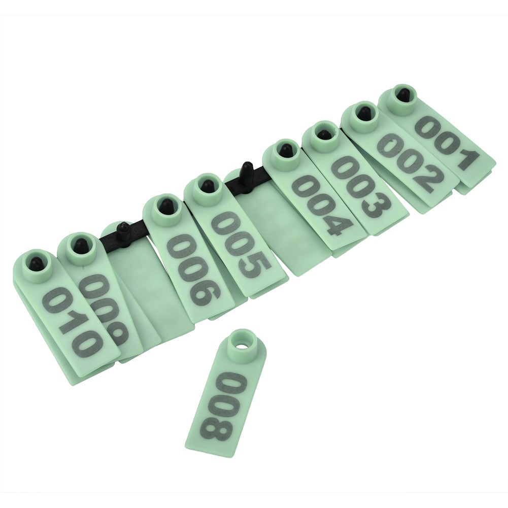 100 Number Plastic Livestock Ear Tag Durable Number Ear Tag For Goat Sheep Pig