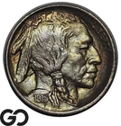 1913 Buffalo Nickel Type 1, Subtle Color, Sharp Gem BU++