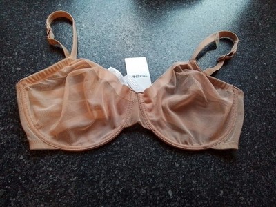 Damen BH mit BÜGEL, GR. 80D, PUDER, MASH STOFF, TEZENIS, NEU MIT SCHILD