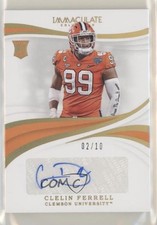 2019 Panini Immaculate Collegiate Auto Gold 2/10 Clelin Ferrell #66 Auto 1h1