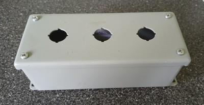 nVent/ Hoffman E3PBG  Pushbutton Enclosure (3 Button). Used.  Free Shipping