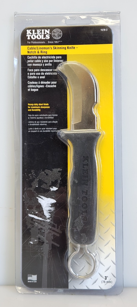 Klein Tools 1570-3 Cable Lineman's Skinning Knife 3
