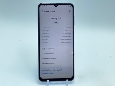 Samsung Galaxy A13 64GB SM-A135M (Unknown-Panama) Blue (E-0040)