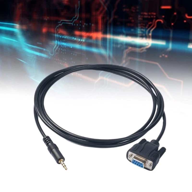 DB9 9Pin Female To 3.5mm Male Plug Serial Cable RS232 Conversion Cord 180cm - Image 4 of 4